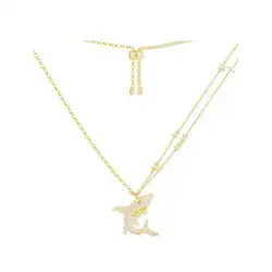 [MeiBaPJ] индивидуальная простота подвеска в форме акулы Ожерелье S925 Серебряное Драгоценное Ожерелье для женщин кулон ожерелье