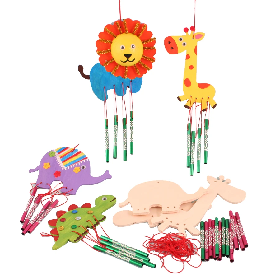 6 ピース子供ウッド描画ボード手作り Diy風チャイム おもちゃ 木製漫画の動物図面知育玩具 送料無料 Toy Joke Toy Peopletoy Titanic Aliexpress