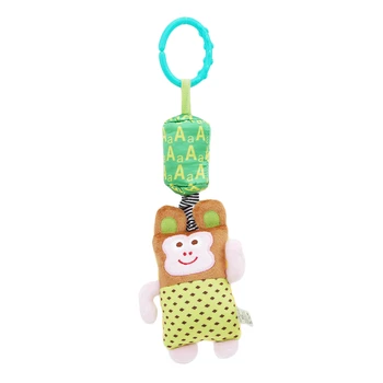 

Baby Kids Soft Cute Plush Mobile Rattles Letter Animal Toys Ring Bell Wind Chime Hanging Crib Cartoon Animal Dolls Plush Toys