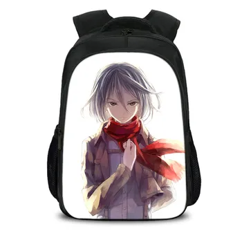 

New Attack on Titan Backpack Anime Jiyuu no Tsubasa Eren Jaeger nylon Schoolbags Fashion Unisex Children satchel