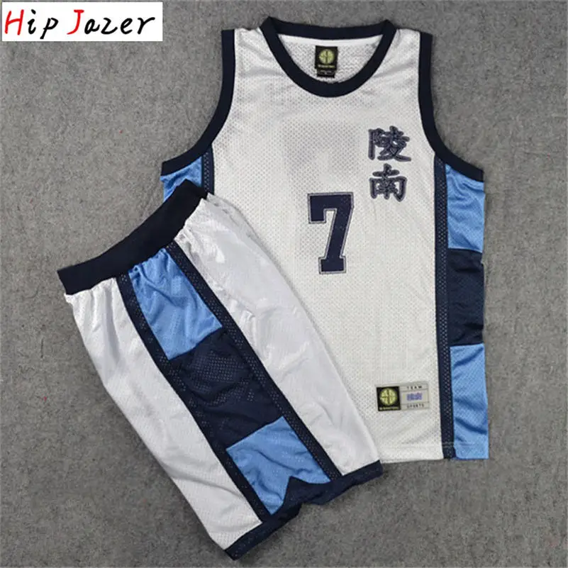 HipJazer Slam Dunk косплэй Ryonan 7# Акира сендо Баскетбол Джерси для мужчин баскетбольный костюм с шорты для женщин