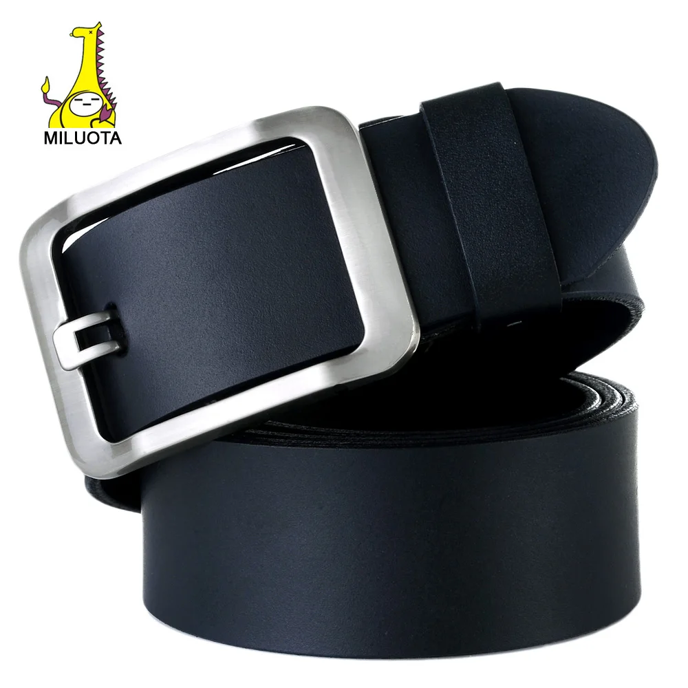 www.bagsaleusa.com : Buy [MILUOTA] 100% Genuine Leather Belts for Men Brand Strap Male Jeans Pin ...