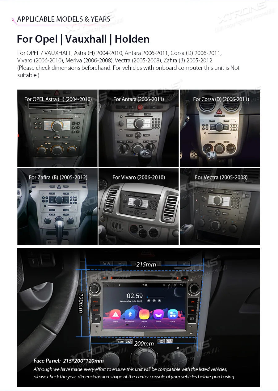 Discount 7" Android 8.1 Octa Core Car DVD GPS Radio for Opel/Vauxhall/Holden Antara 2006-2011 & Corsa (D) 2006-2011 & Vectra 2005-2008 2