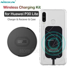 Nillkin для huawei P30 Lite Qi беспроводной зарядный комплект Беспроводное зарядное устройство+ type C зарядный приемник+ ТПУ чехол для huawei P30 Lite