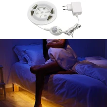 PIR Motion Activated LED Bed Light Automatic On Off Sensor Night Light Lamp Waterproof 3528 White