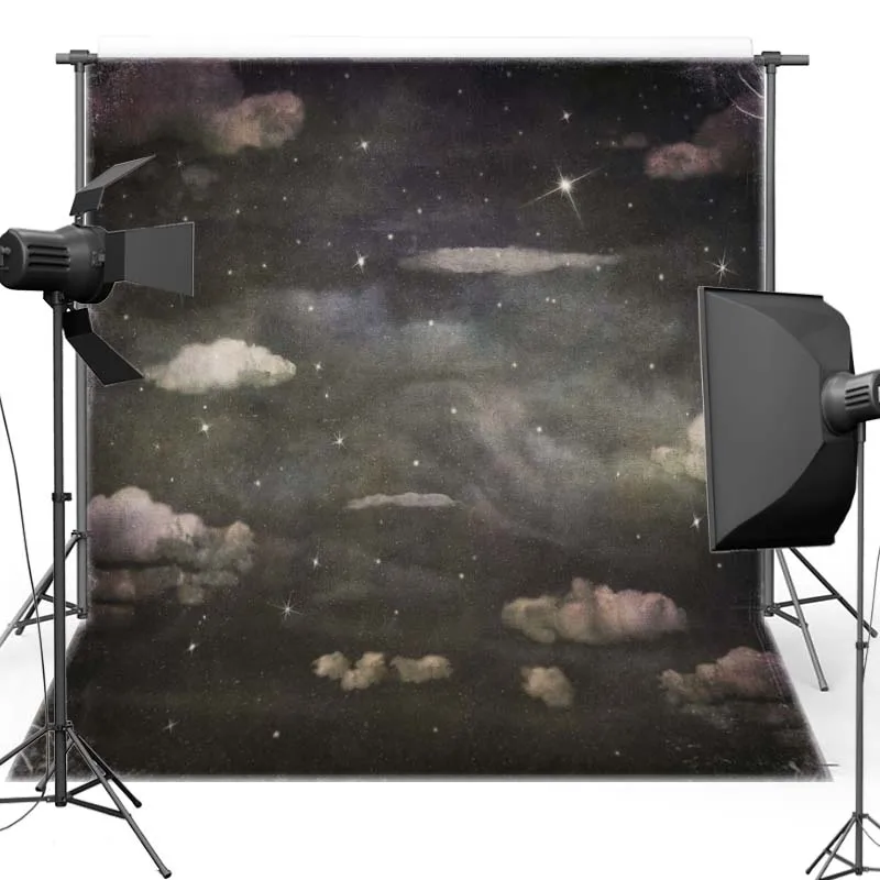 MEHOFOTO Night Sky Vinyl Photography Background For Baby Dark Clouds