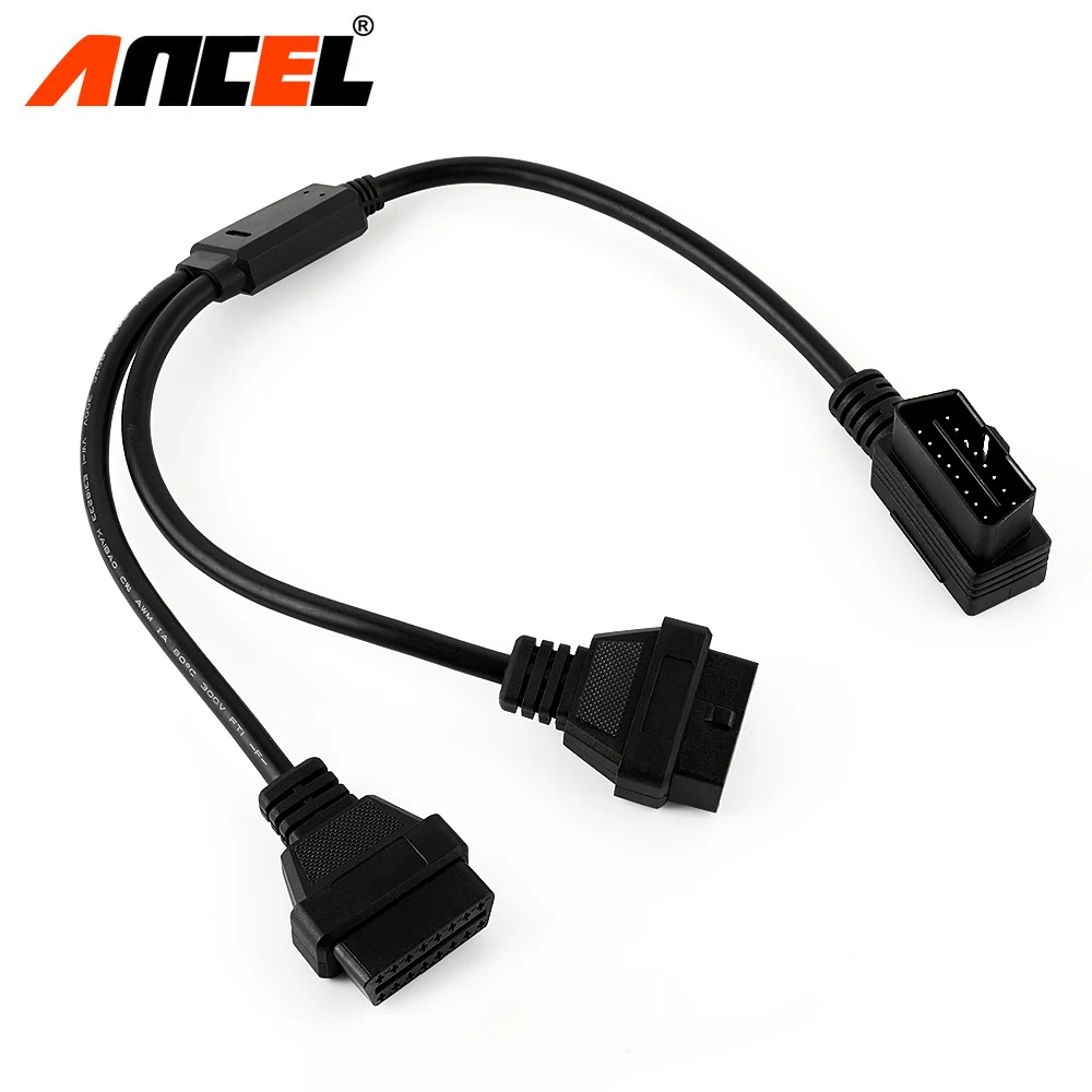 Prix pour Mâle À Deux Femme Ronde Y Extension Transfert Câble OBDII OBD2 OBD 16Pin 16 Broches Connecteur Rond Prix pour Mâle À Deux Femme Ronde Y Extension Transfert Câble OBDII OBD2 OBD 16Pin 16 Broches Connecteur Rond