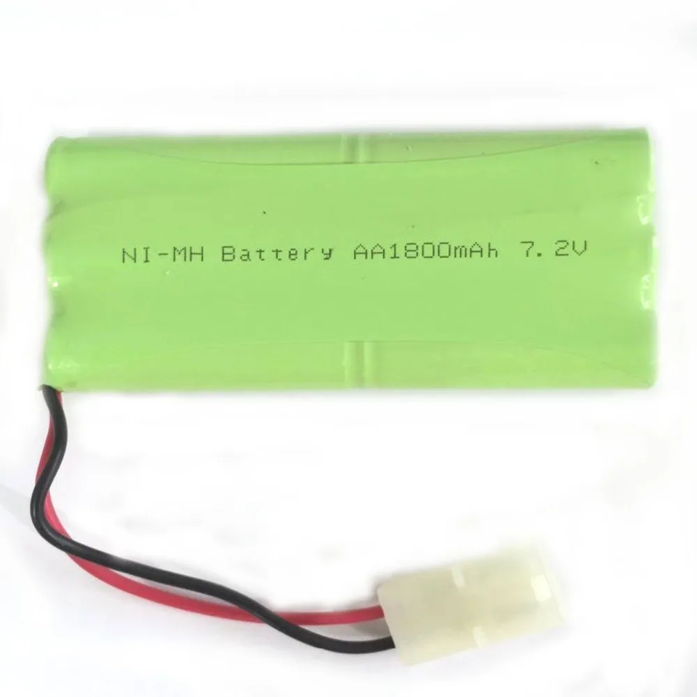 

High Quality 7.2V 1800mAh 6x AA Ni-MH RC Rechargeable Battery Pack Long Style Modle-2 with Tamiya Connector Plug