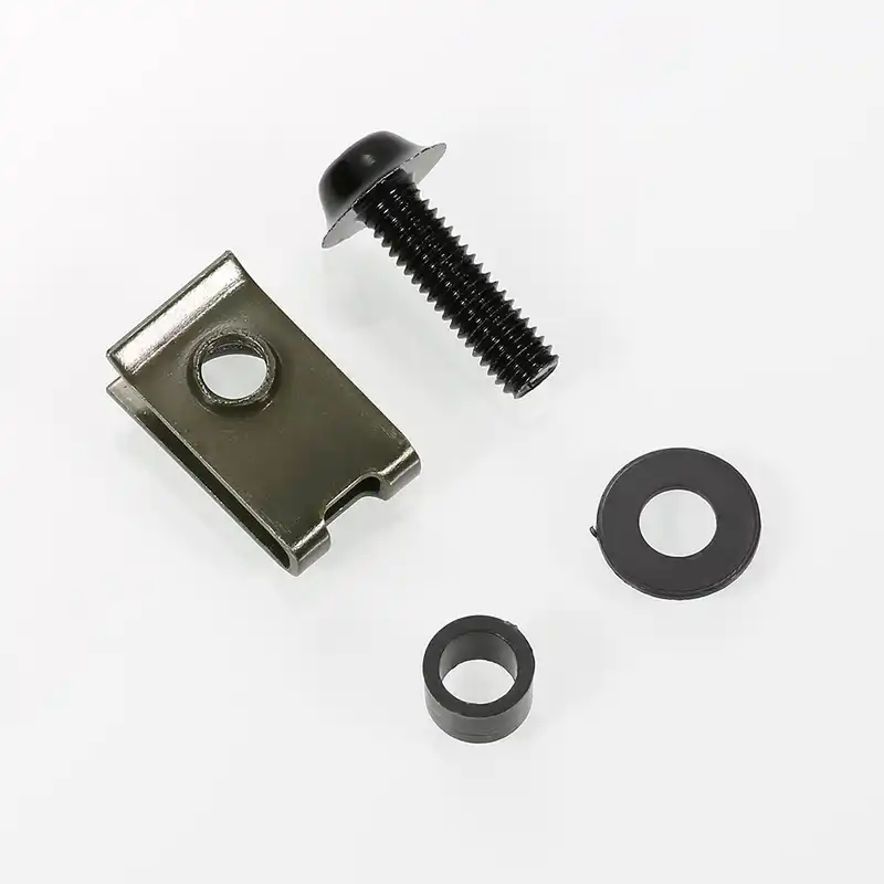 10x tornillos parachoques fijación universal parece tornillos m5 f5 plata 312