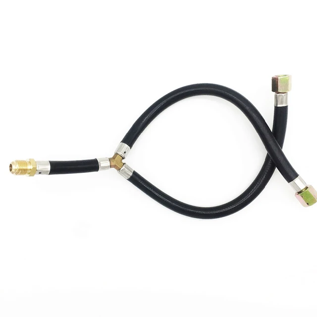 3/8" Flare Gas barbecue GRILL connection flexible hose Y Splitter Hose