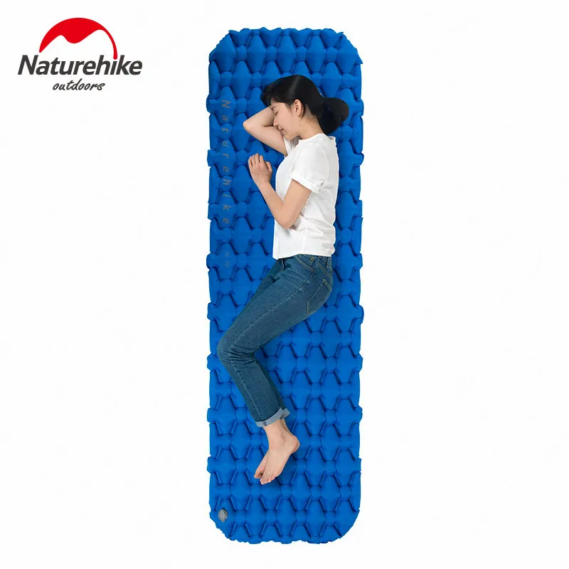 Naturehike في نفخ فراش التخييم وسادة النوم مع وسادة في الهواء الطلق خفيفة المحمولة خيمة وسادة النوم