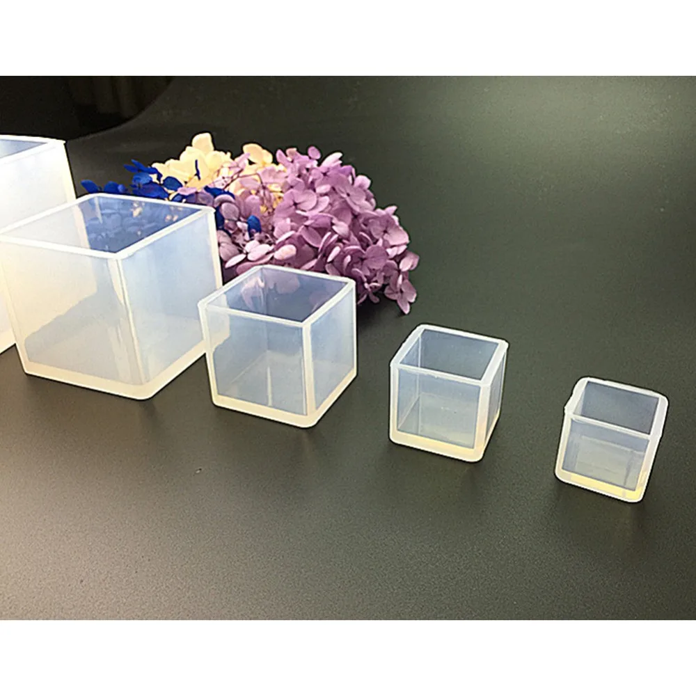 

1 Pc New Silicone Pendant Cube Casting Mould 20mm to 65mm DIY Handmade for Resin Jewelry Making Craft