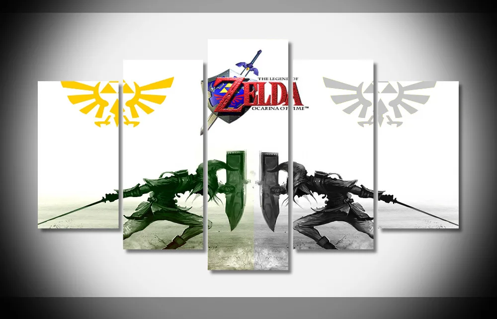 7447 zelda ocarina of time Poster Framed Gallery wrap art print home
