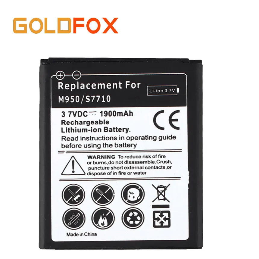 

High Quality 1900mAH Replacement Battery For Samsung Galaxy Reverb Galaxy Xcover 2 S7710 M950 Batterie Bateria Wholesale