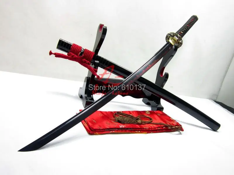 

Clay tempered Japanese katana sword dragon tsuba adsorb tungsten blade sharp Battle ready