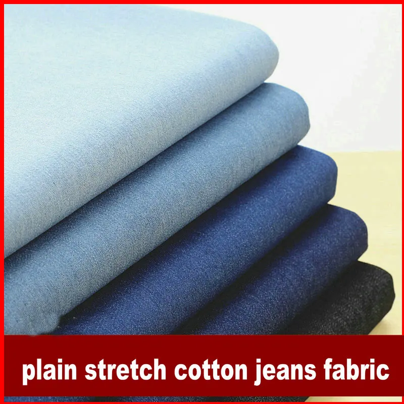Джинсовая ткань эластичная средней толщины 6 цветов|fabric stretch|denim fabricwashed denim fabric |