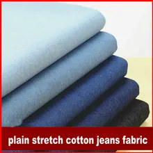 6 color Plain Wasser Waschen Denim stoff stretch jeans stoff dicke