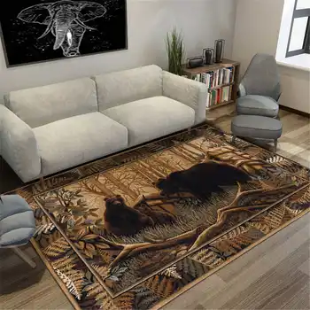 

High Quality Abstract Flannel Art Carpet For Living Room Bedroom Anti-slip Floor Mat Fashion Kitchen Carpet Area Rugs