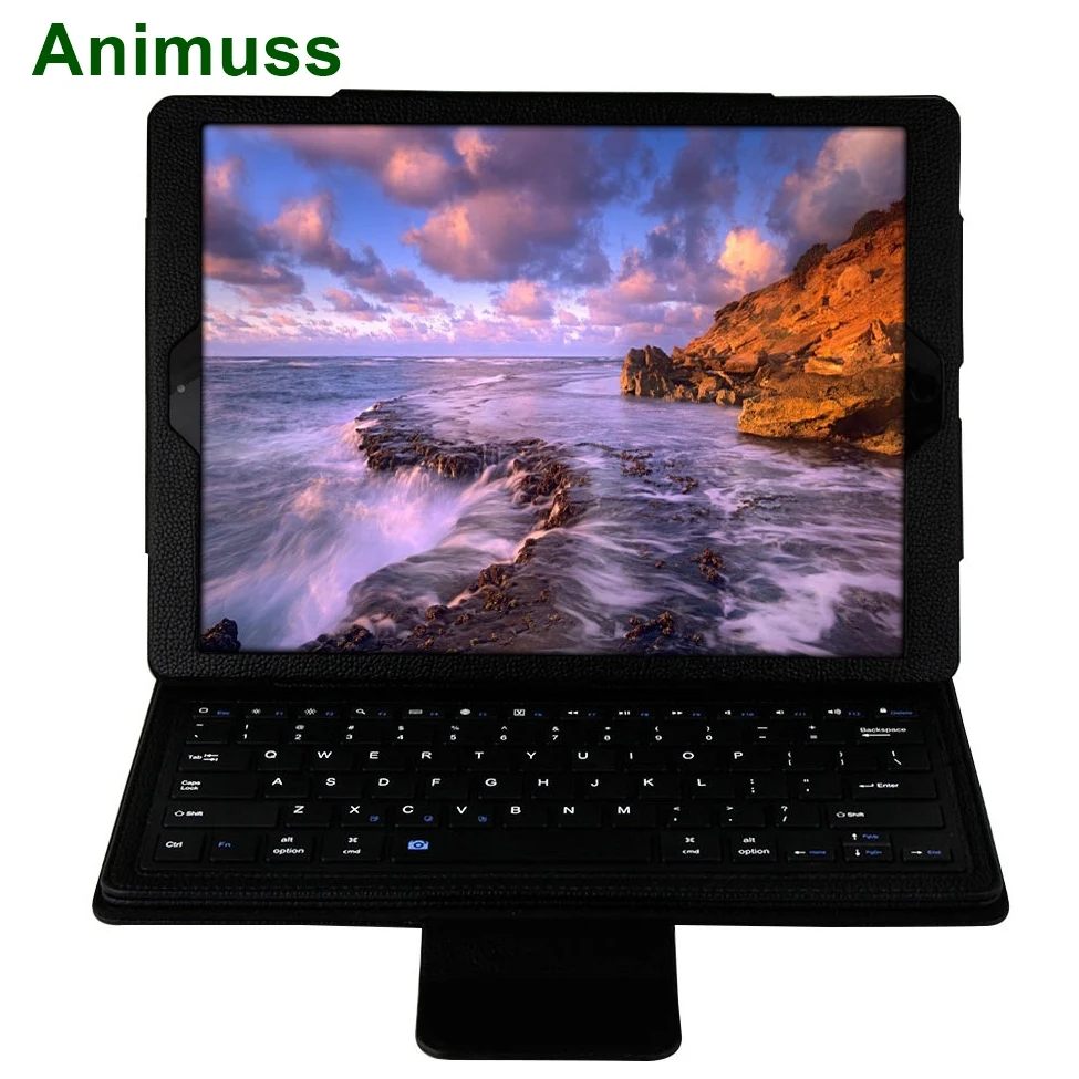 

Animuss Split Wireless Bluetooth Keyboard Pu Leather Cover For iPad Pro 12.9 / New 2017 Pro 12.9 360 Full Protective Smart Cover