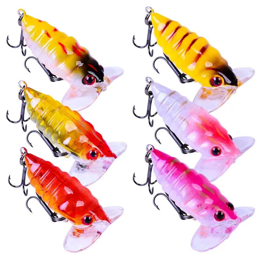 

New 1pcs 4cm 4.2g Insect bait Fishing Minnow Lure Artificial Bait Treble Hooks Crankbait Fishing Tackle Fishing Crankbait lure