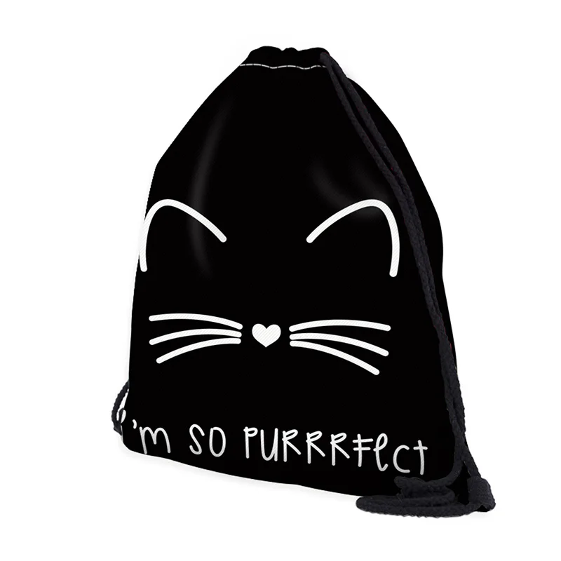 DropShipping Mutilcolor Fashion School Drawstring backpack Bag Shoe Backpack Oxford women solid drawstring bags with string