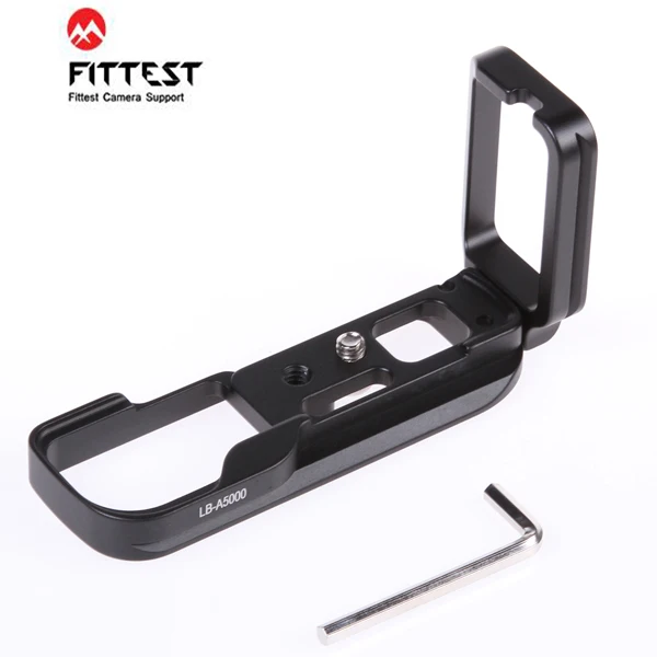 

FITTEST LB-NEX-5 QR L Bracket Quick Release Plate Vertical Plate Base Grip For Sony NEX5 5C 5T 5R SUNWAYFOTO RRS Compatible