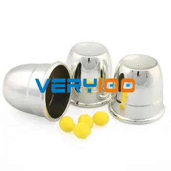 

Close-Up Classic Magic Rare Silvery Cups And Balls Cambo Penetration Trick