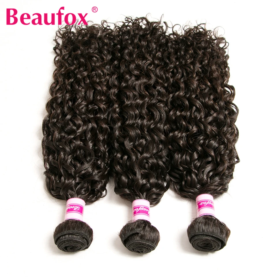 Beaufox Peruvian Water Wave Bundles With Closure Pre-plucked 100% Remy Human Hair Bundles With Closure 3 Bundle With Closure Beaufox Peruvian Water Wave Bundles With Closure Pre-plucked 100% Remy Human Hair Bundles With Closure 3 Bundle With Closure