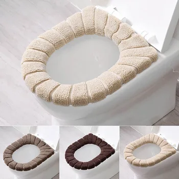 

3pcs Toilet Covers Warm Comfortable Winter Toilet Seat Cover Qualified Bath Mats Cover for Bathroom And toilet Bathroom Mat