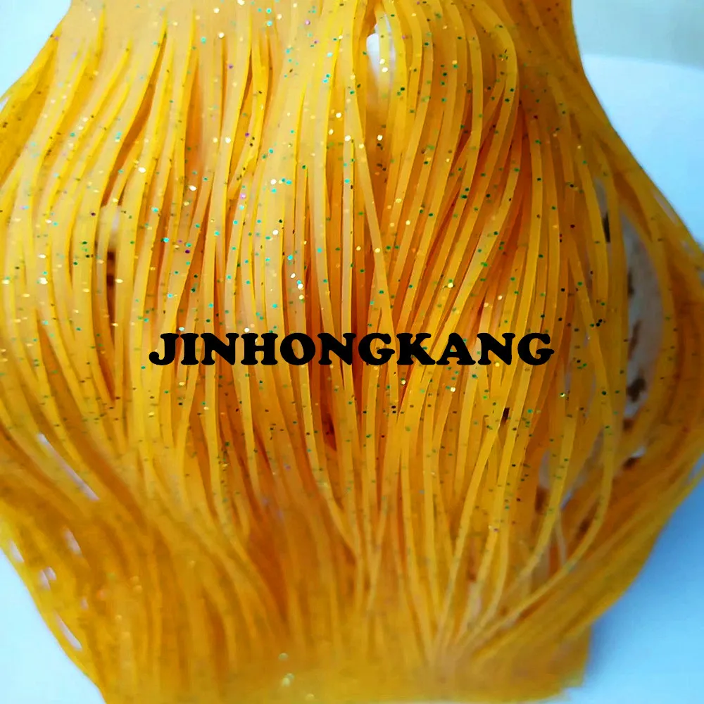 

Fishing Lure Silicone Skirt Layers,Silicone Skirt Material for Tackle Craft, DIY Spinner, Rubber Jigs, Buzzbait---57