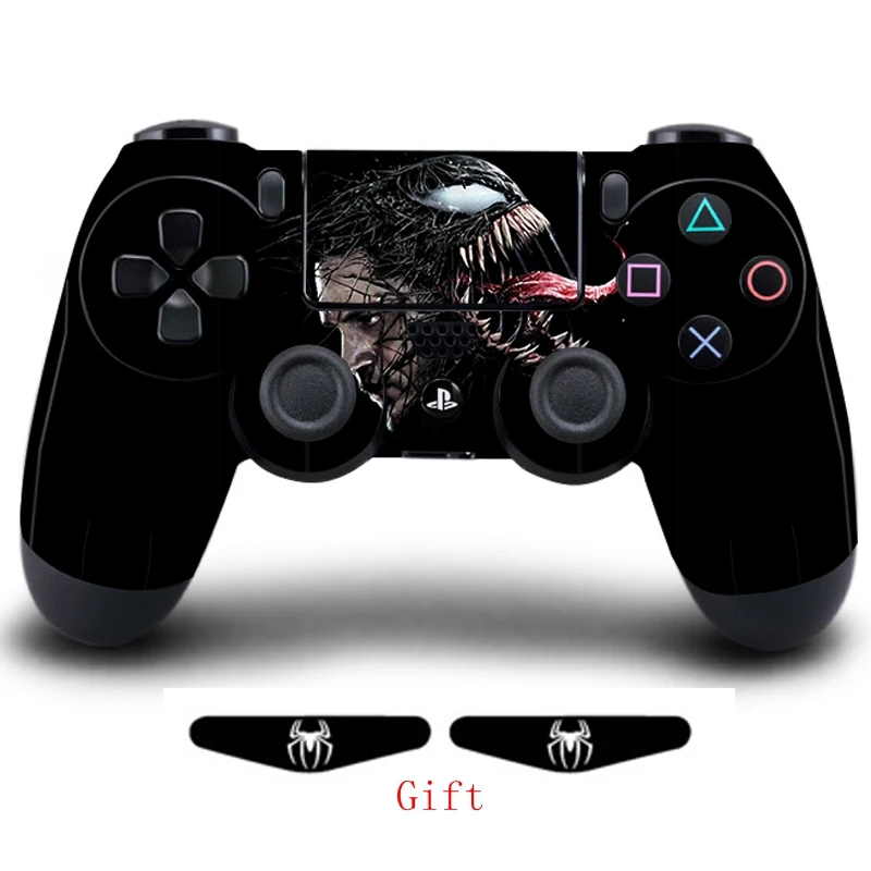 Игра Venom полное покрытие контроллер наклейки кожи для Playstation 4 Dualshock 4 виниловые наклейки для кожи Play Station 4 геймпад протектор