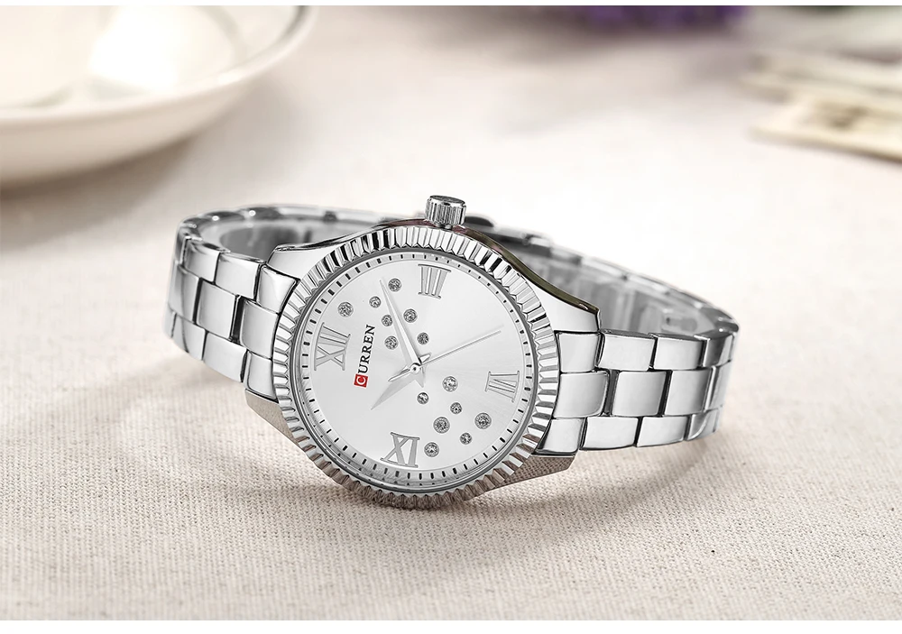 CURREN часы женские повседневные Модные кварцевые наручные часы Креативный дизайн платье дамы подарок Relogio Feminino