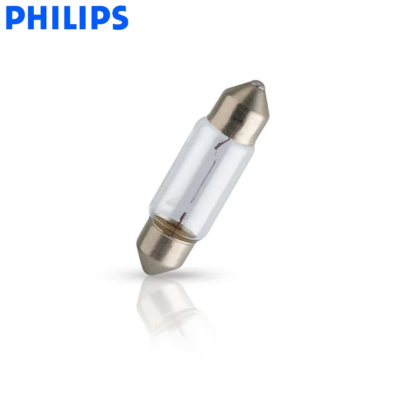 10 шт. Philips Fest Festoon C5W 12 В 5 Вт SV8.5 Премиум видение Авто интерьер светильник, дверь лампа номерного знака светильник 12844CP