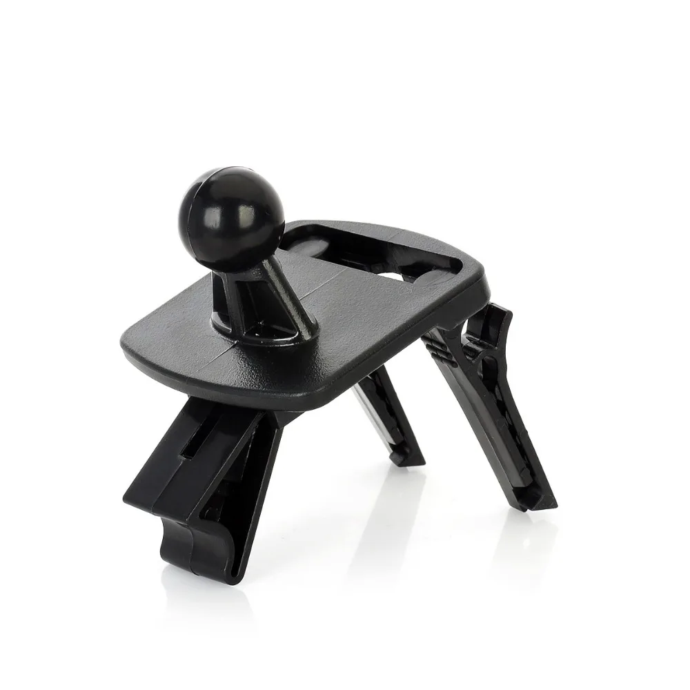 Black Plactics Car Vehicle GPS Air Vent Mount Holder Stand Base Set for