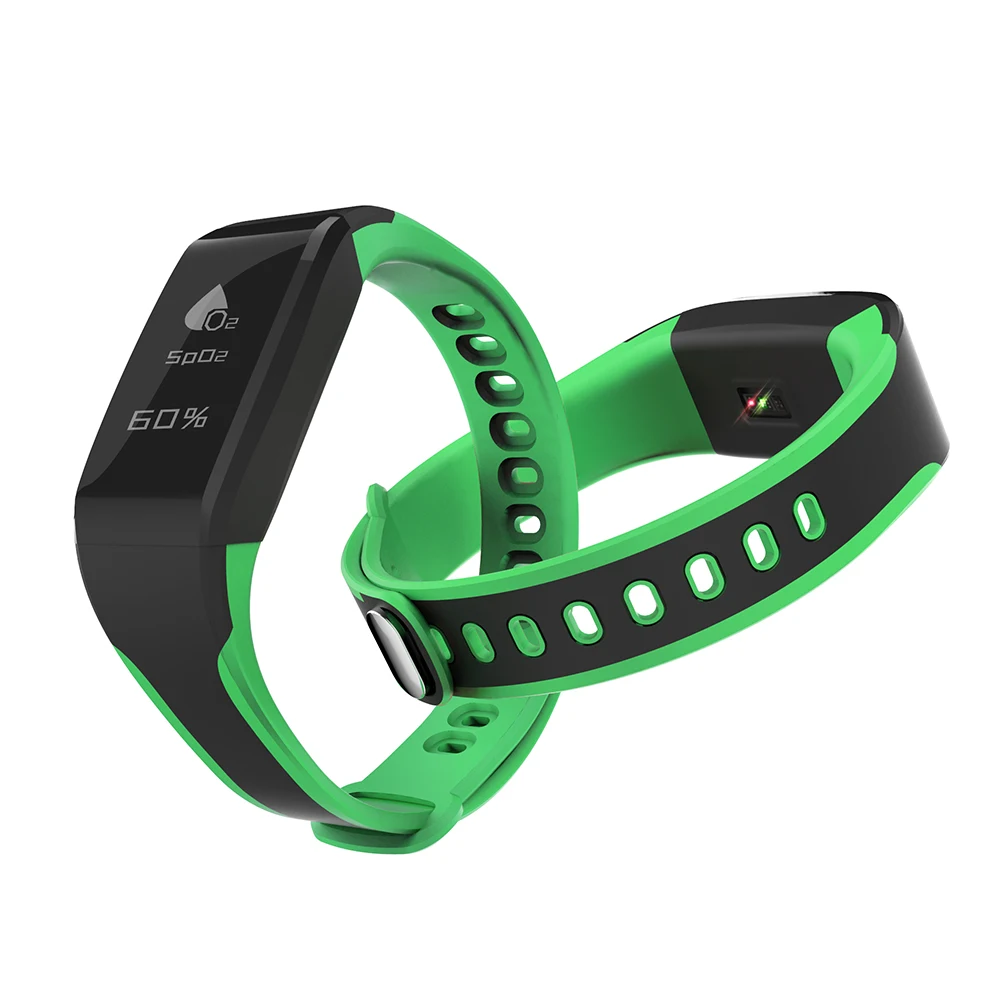 elink oled fitness tracker with heart rate monitoring