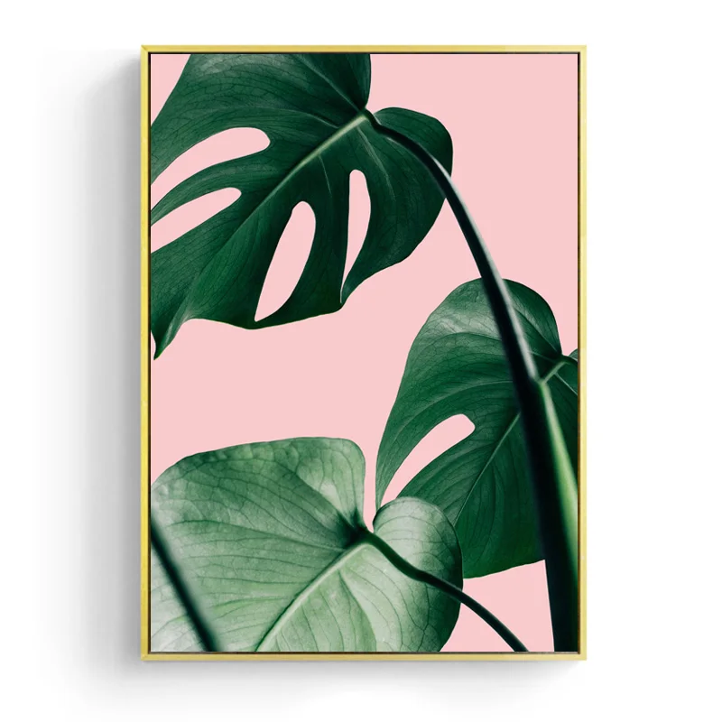 Постеры и принты в скандинавском стиле Monstera Leaf настенная живопись на холсте