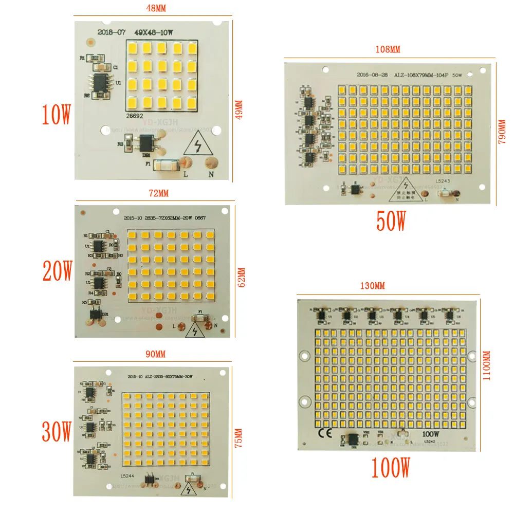 10-100W