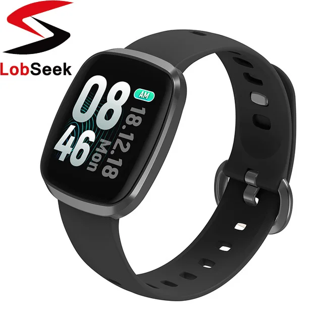 

Lobseek GT103 Smart Watch Waterproof Blood Pressure Fitness Tracker Sleep Monitor Music Control Full Screen Touch Sport Band