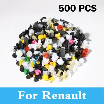 

New 500pcs Mixed Car Rivet Fastener Push Door Panel Trim For Renault Megane Rs Safrane Kwid Laguna Latitude Sandero Logan Megane