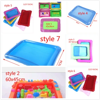 

Inflatable Indoor Plastic Mobile Table Magic Play Sand Children Toys Dynamic Sand Tray Space Accessories 7styles