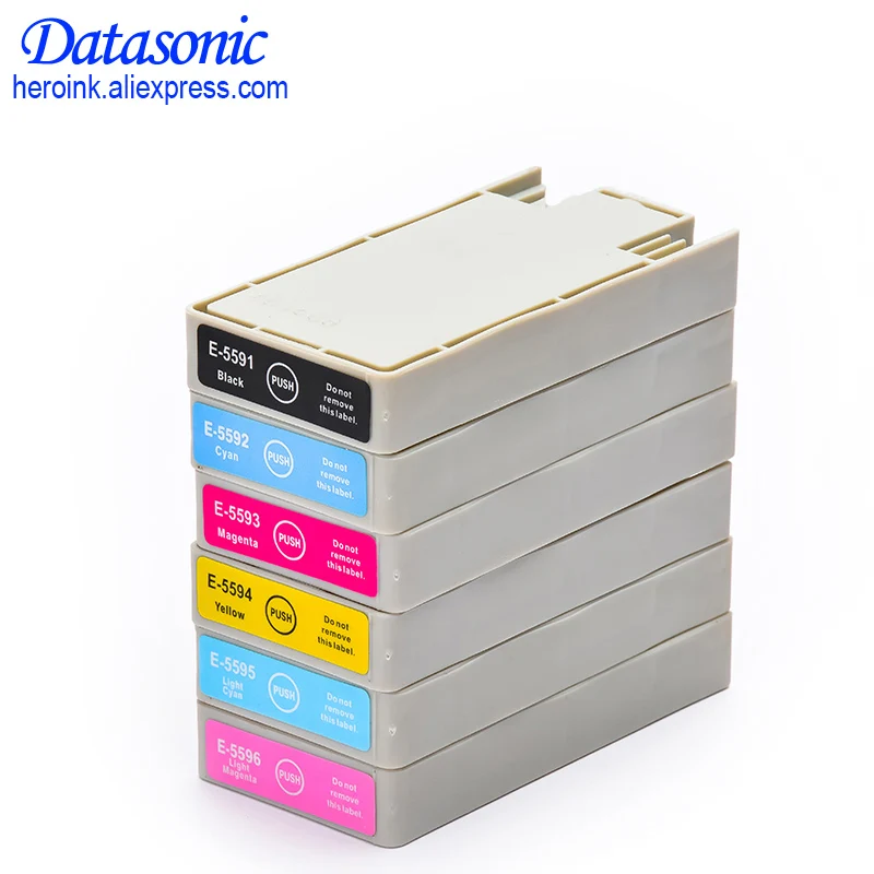 6 Colors T5591 T5592 T5593 T5594 T5595 T5596 Full Ink Cartridge