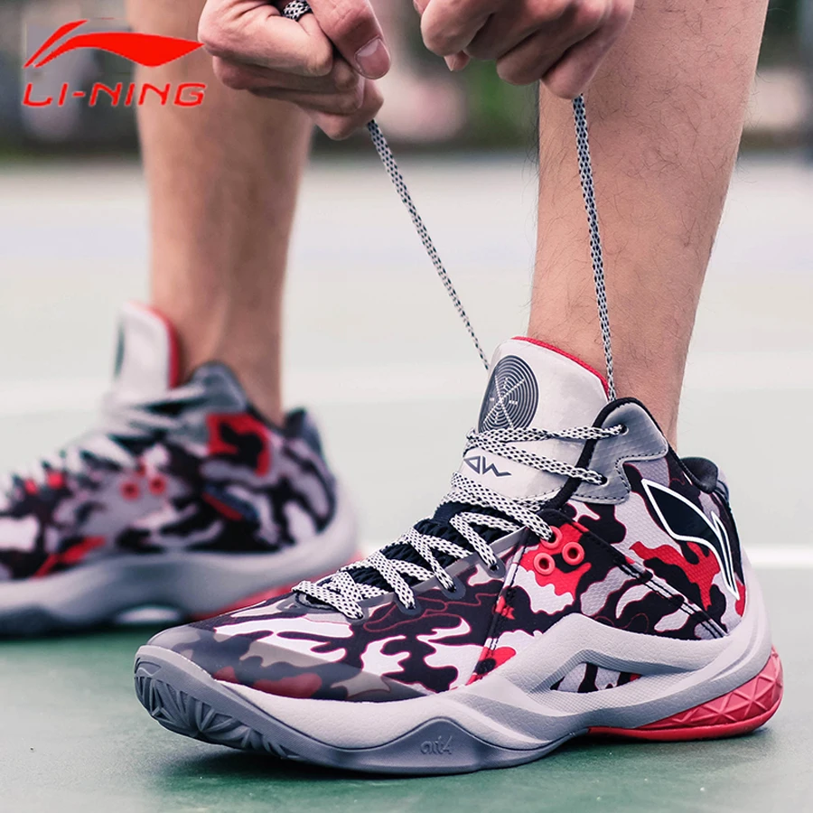 Скидка Клиренс Li Ning мужские Wade профессиональные баскетбольные кроссовки амортизация дышащая подкладка Спортивная обувь Кроссовки ABAM013 SAMJ17