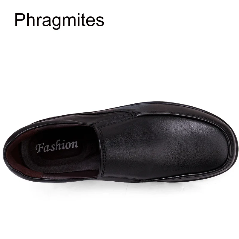 Phragmites/официальная деловая обувь из мягкой лакированной кожи; обувь для Дедушки; теплая мягкая модельная обувь на плоской подошве; большие размеры;#50
