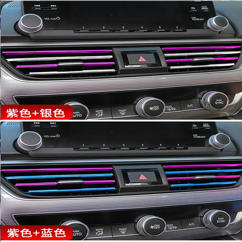 

10pcs Car Styling Air Vent Trim Chrome Moulding Strip For Cadillac CTS SRX ATS Lexus RX NX GS CT200H GS300 RX350 RX300 Saab 9-3