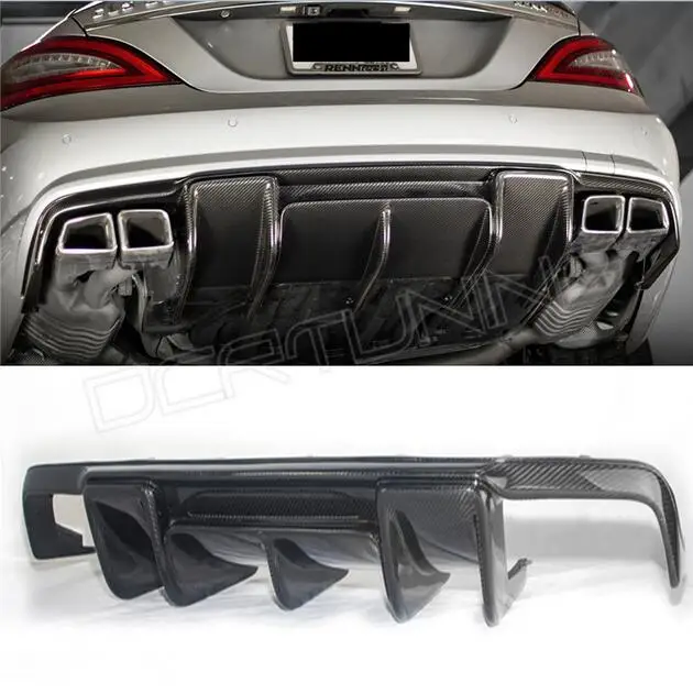 W218 Amg Renntech Stil Carbon Fiber Hinten Lip Diffusor Fur Mearcedes Benz W218 Cls350 Cls63 Amg Stossstange 2011 2013 Rear Bumper Lip Bumper Lipamg Bumper Aliexpress