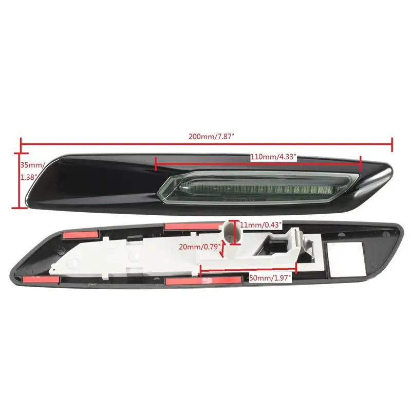 Светодиодные боковые габаритные огни для BMW E60 E61 E81 E82 E87 E88 E90 E91 E92 E93 2 шт.|Сигнальная