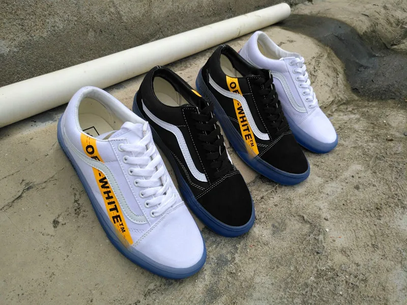 vans old skool white custom