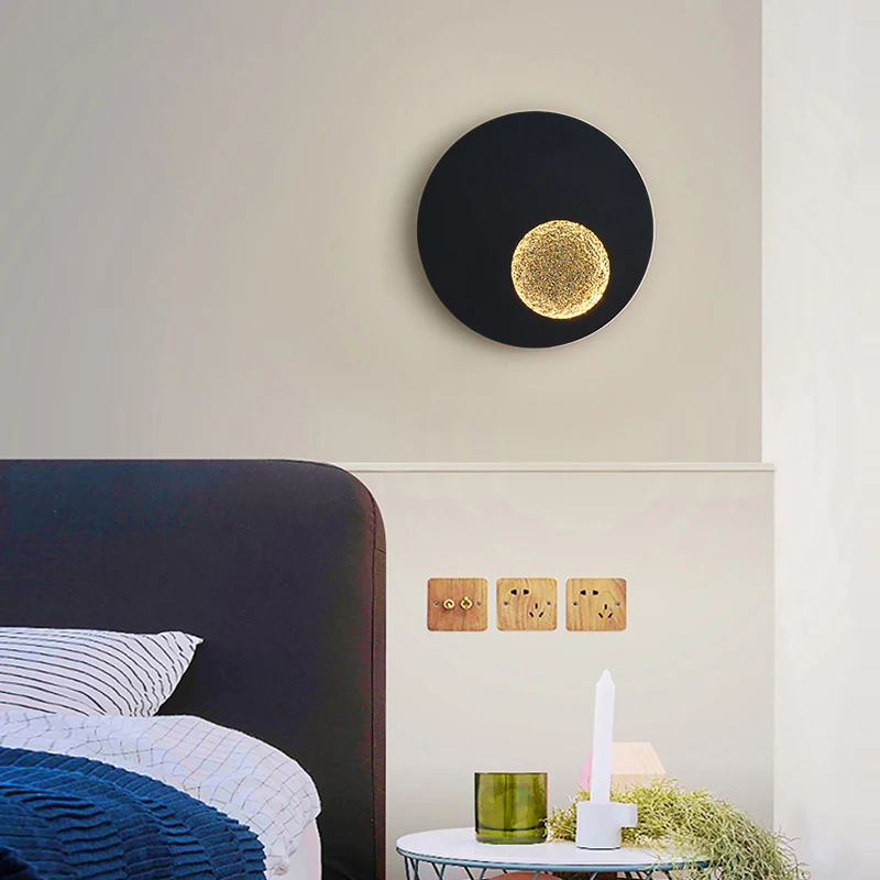 

Wall Lamps Black White body for Bedroom living room 90-260V Wall Light Indoor Led Wall Lamp Rotatable Plated Metal 5W Led Sconce