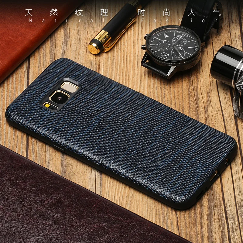 Чехол для телефона для samsung Galaxy Note 8 9 A8 A7 A5 A3 J3 J5 J7 S6 S7 край S8 S9 плюс s10e задняя крышка с текстурой кожи ящерицы