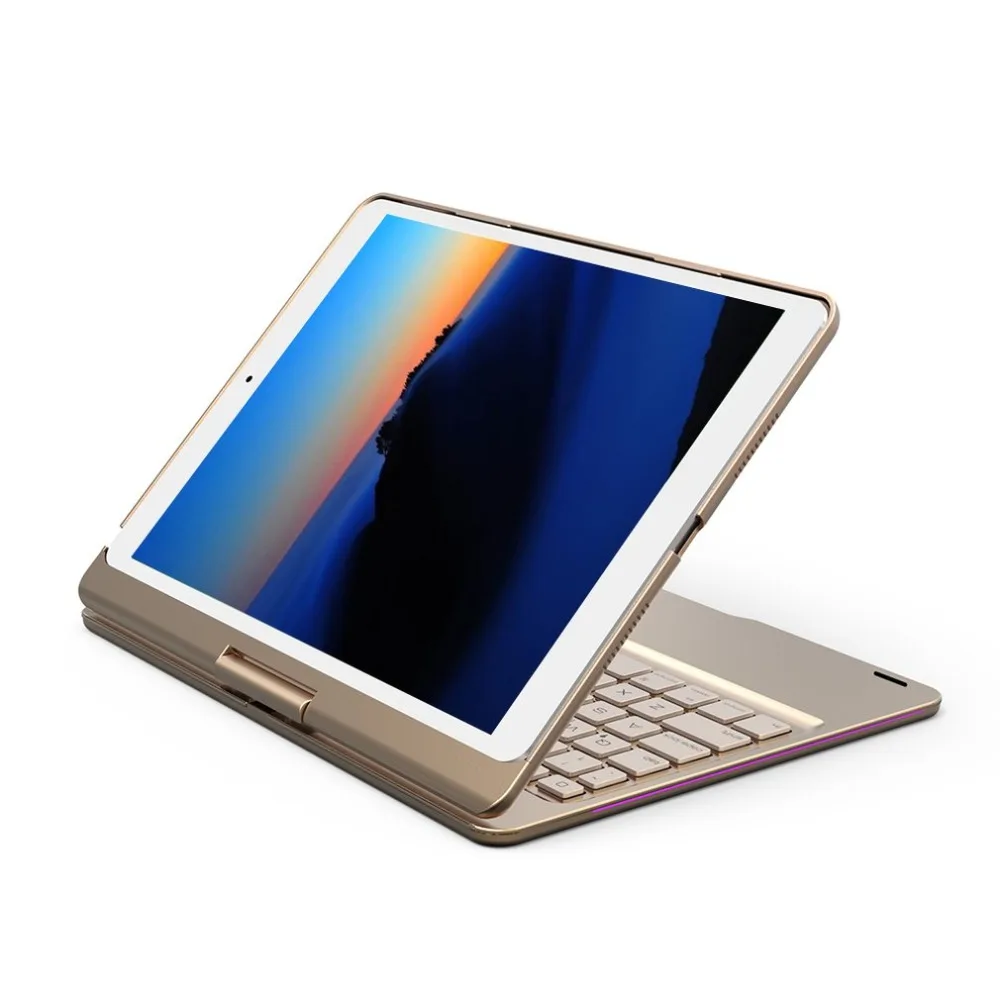 

360 Degree Rotary Colorful Backlight For Apple Tablet Wireless Bluetooth External Keyboard Durable Keyboard